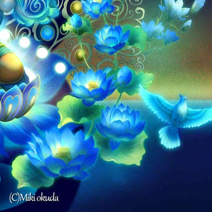 ターラ菩薩 ホワイトターラ 開運絵 仏画 ジクレー版画 スピリチュアル 大判サイズ