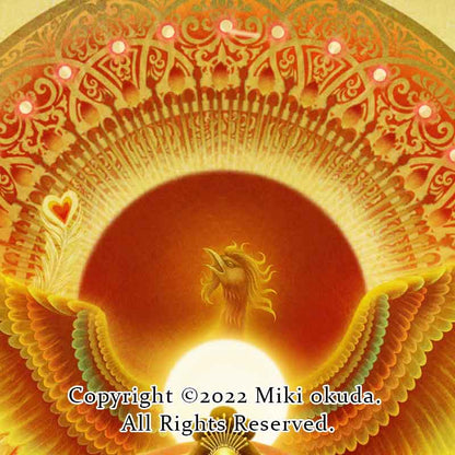 天照大御神 開運絵 ジクレー版画 スピリチュアル 大判サイズ