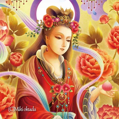 吉祥天 開運絵 仏画 ジクレー版画 スピリチュアル SS～Mサイズ