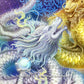 金龍・銀龍 龍神様 かっこいい龍のイラスト ジクレー版画 スピリチュアル SS～Mサイズ