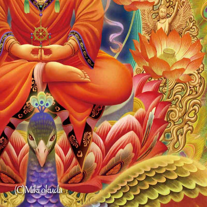 阿弥陀如来 開運絵 仏画 ジクレー版画 スピリチュアル SS～Mサイズ