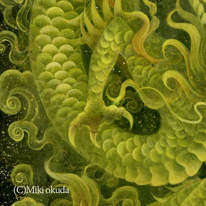 【原画・一点限り】金龍・黄金色の波動│スピリチュアル│龍神