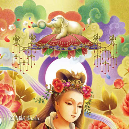 吉祥天 開運絵 仏画 ジクレー版画 スピリチュアル SS～Mサイズ