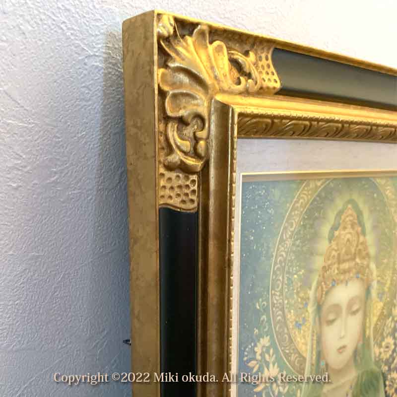 観音菩薩 合掌観音 開運絵 仏画 原画一点限り