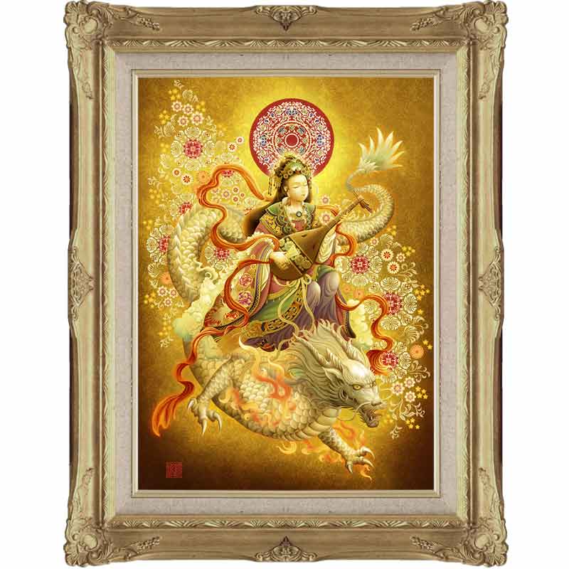 弁財天 天照大神 千手観音菩薩など【迫力の大判サイズ・カスタマイズジクレー版画】