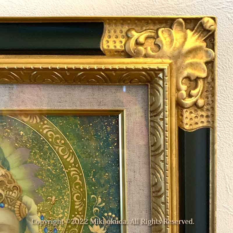 観音菩薩 合掌観音 開運絵 仏画 原画一点限り