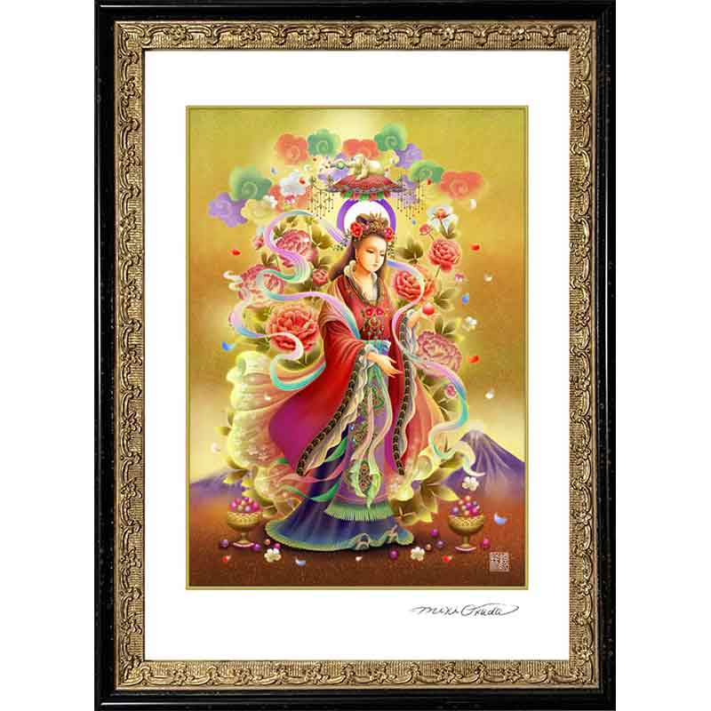 吉祥天 開運絵 仏画 ジクレー版画 スピリチュアル SS～Mサイズ