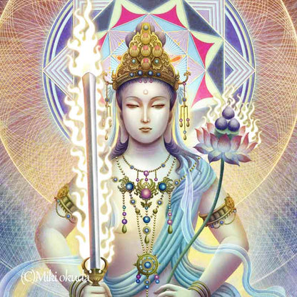 虚空蔵菩薩 開運絵 仏画 ジクレー版画 スピリチュアル SS～Sサイズ