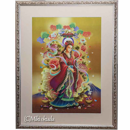 弁財天 天照大神 千手観音菩薩など【迫力の大判サイズ・カスタマイズジクレー版画】