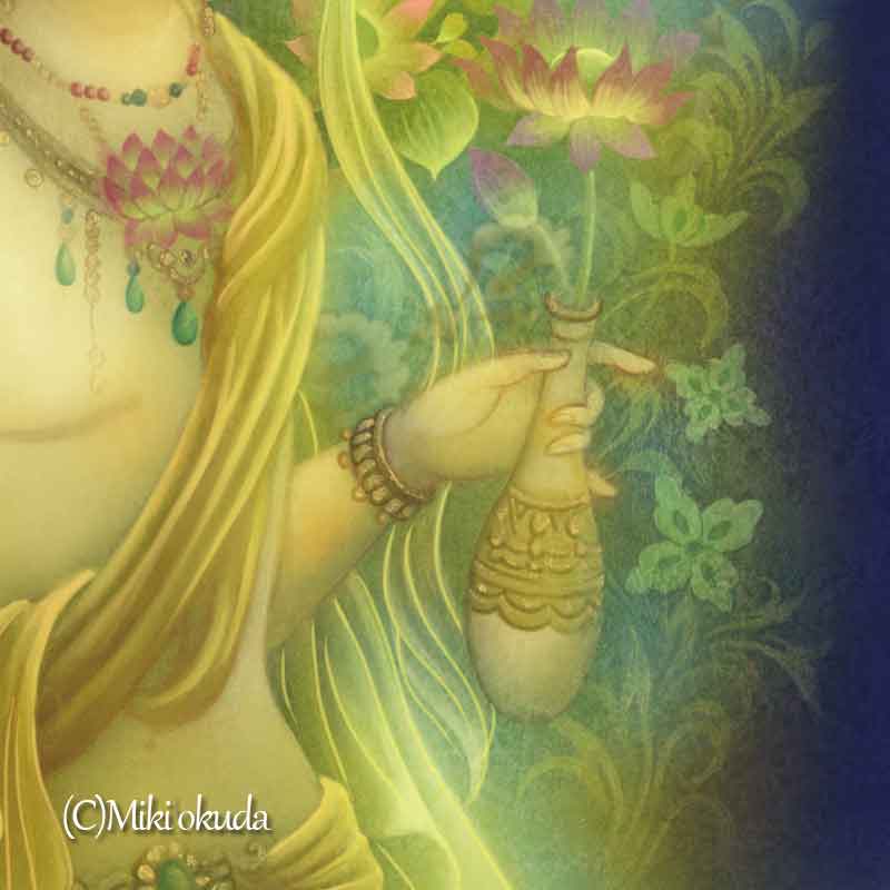 十一面観音菩薩 開運絵 仏画 ジクレー版画 スピリチュアル SS～Sサイズ