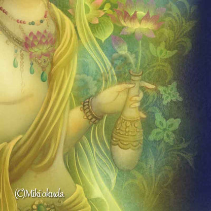 十一面観音菩薩 開運絵 仏画 ジクレー版画 スピリチュアル SS～Sサイズ