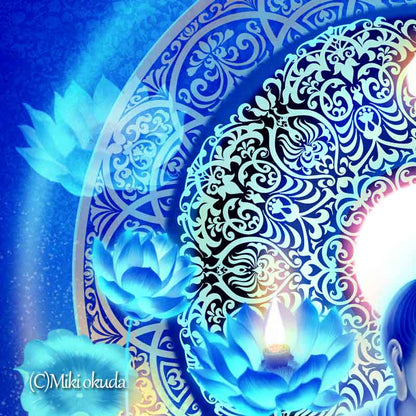 薬師瑠璃光如来 開運絵 仏画 ジクレー版画 スピリチュアル SS～Mサイズ