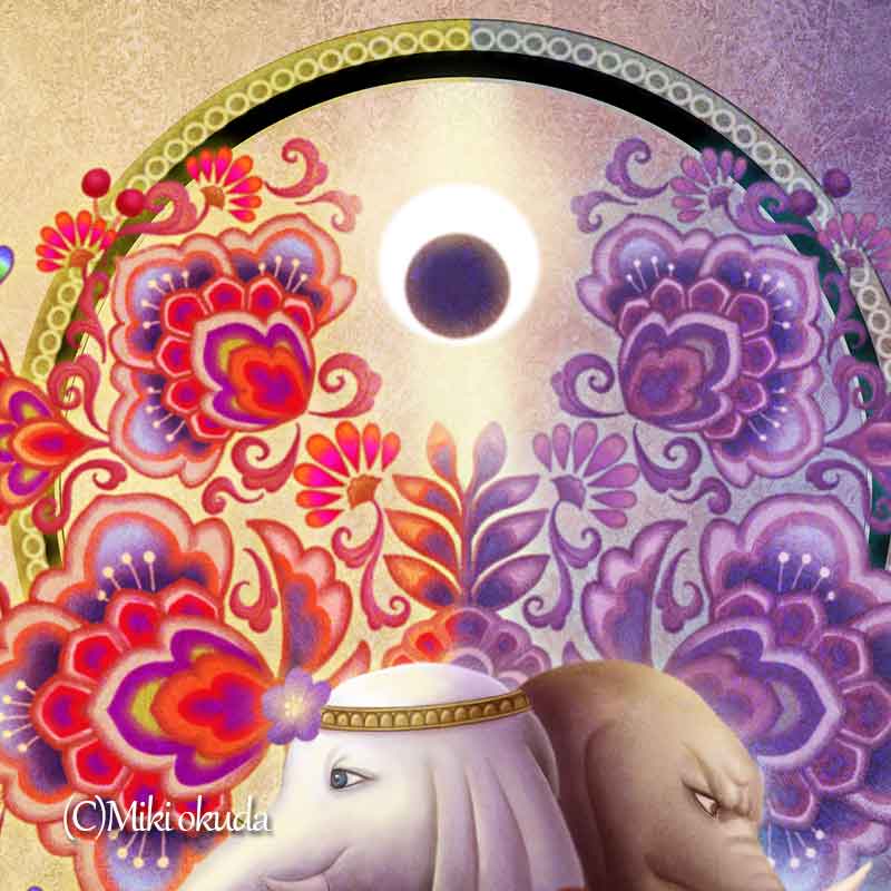 歓喜天 開運絵 仏画 ジクレー版画 スピリチュアル SS～Mサイズ