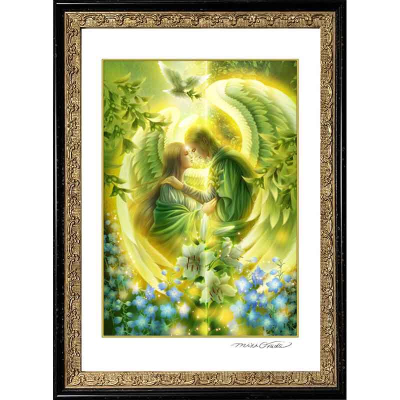 開運絵画　オリジナル　龍神様　大天使 スワロフスキー 開運絵画 オリジナル 龍神様 大天使 スワロフスキー