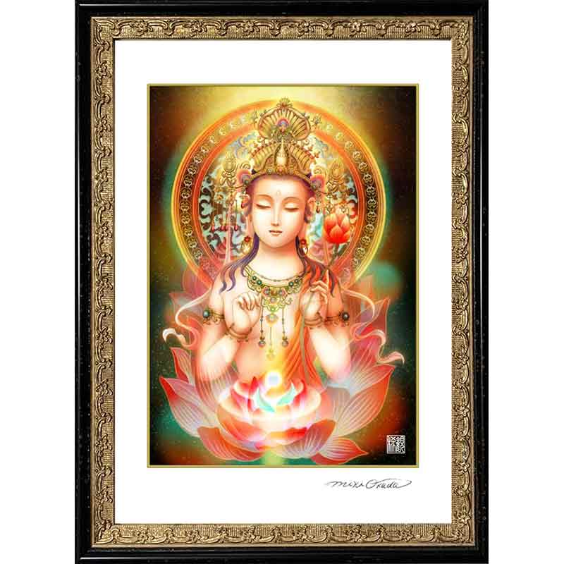 大勢至菩薩 開運絵 仏画 ジクレー版画 スピリチュアル SS～Sサイズ